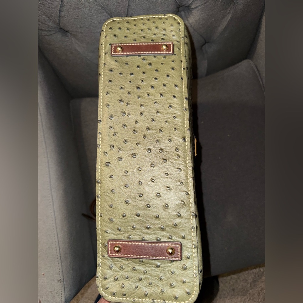 Dooney & Bourke Olive Ostrich Cooper - Picture 5 of 6